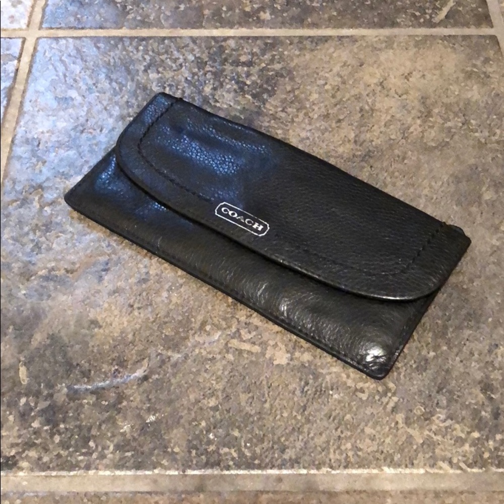 Thin black Coach Wallet